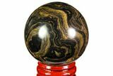 Polished Stromatolite (Greysonia) Sphere - Bolivia #113548-1